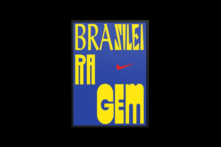 An image of a poster for Nike's Brasileiragem campaign