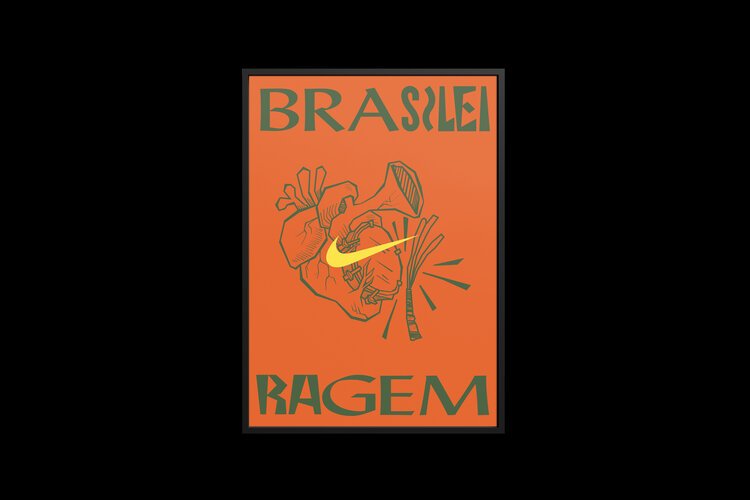 An image of a poster for Nike's Brasileiragem campaign